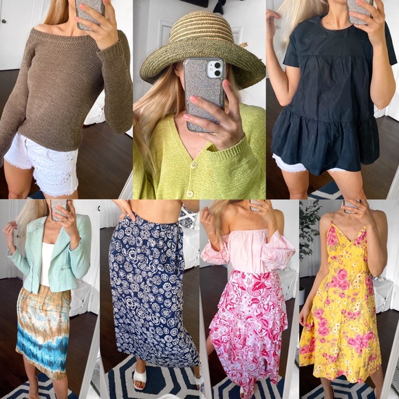 💙 SWEET MISS NAVY IVORY LINEN FLORAL MINI SUMMER DRESS! - Picture 11 of 11